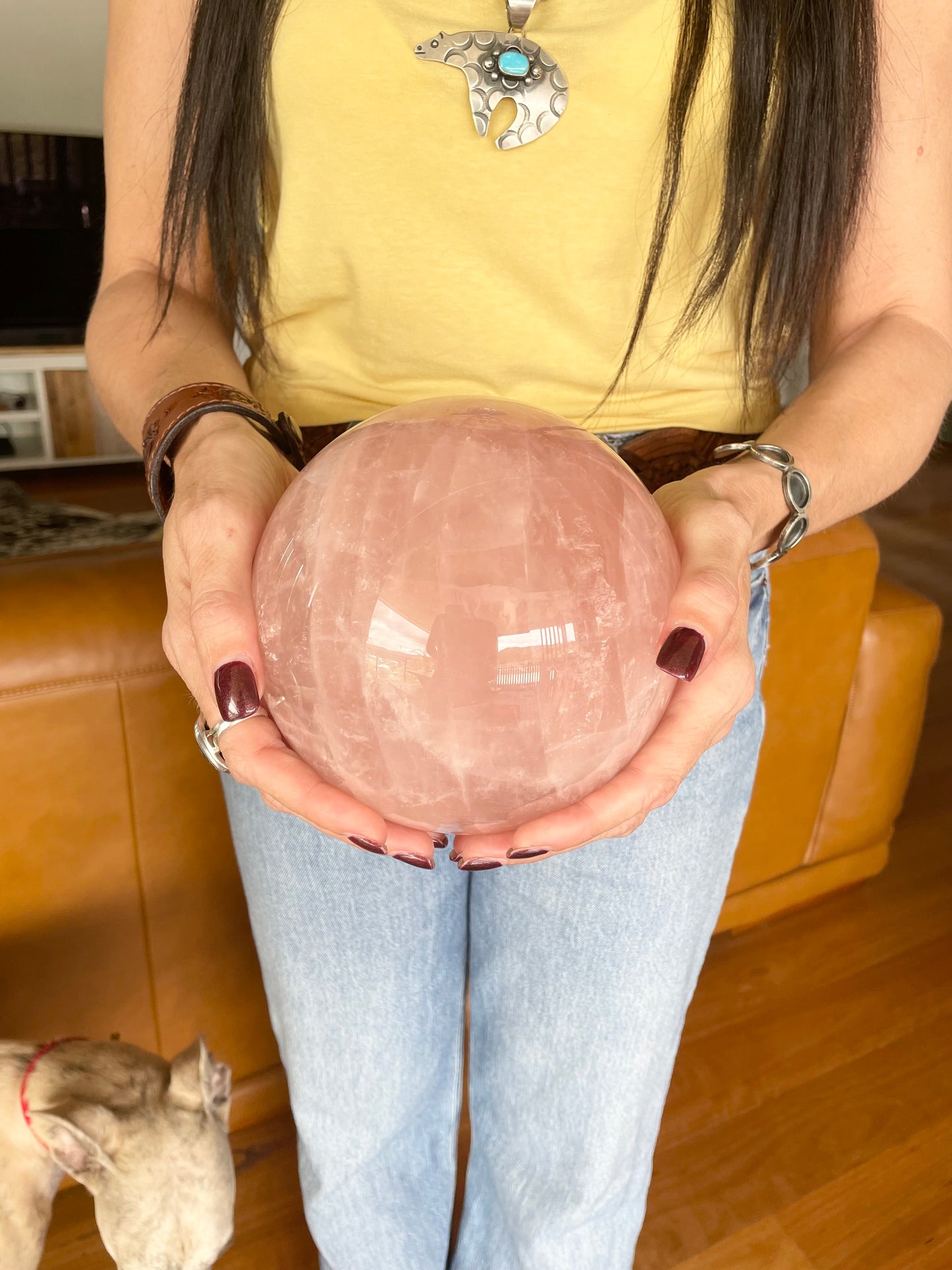 Rose Quartz Sphere ~ 4.8kgs