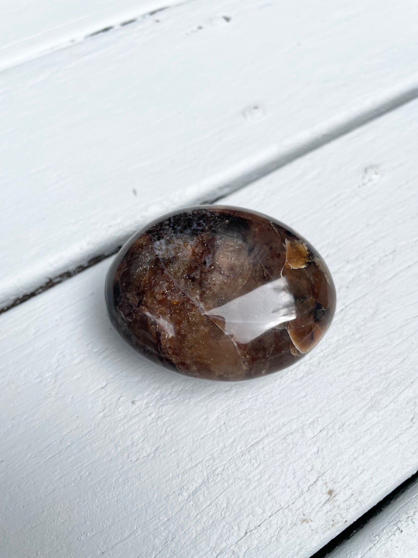 Black Opal Pillow /Palm Stone