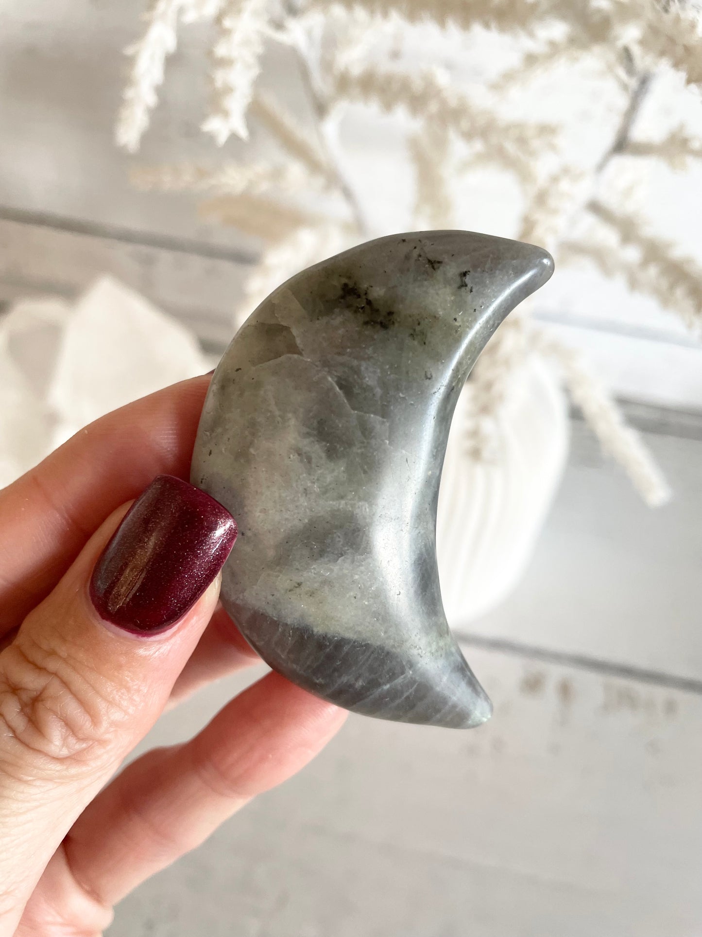 Labradorite Crescent Moon