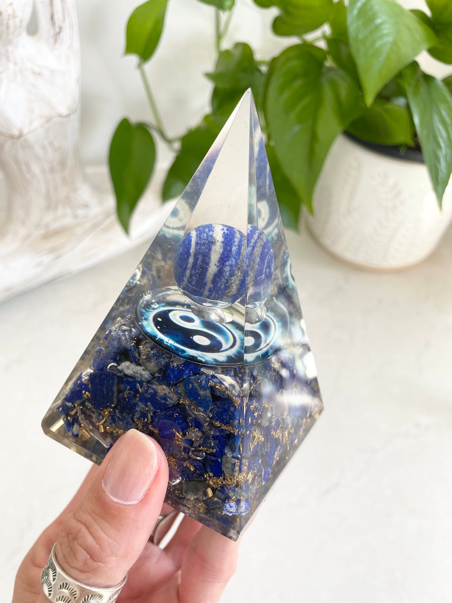 Orgone Pyramid ~ Lapis Lazuli