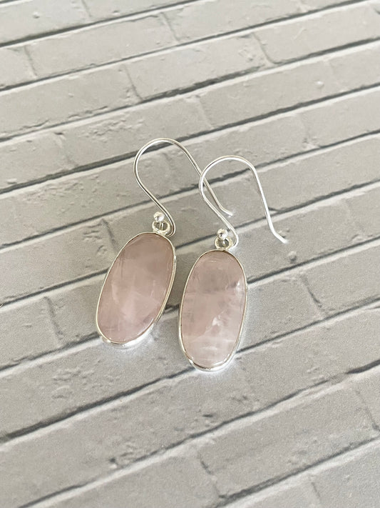 Rose Quartz Dangles