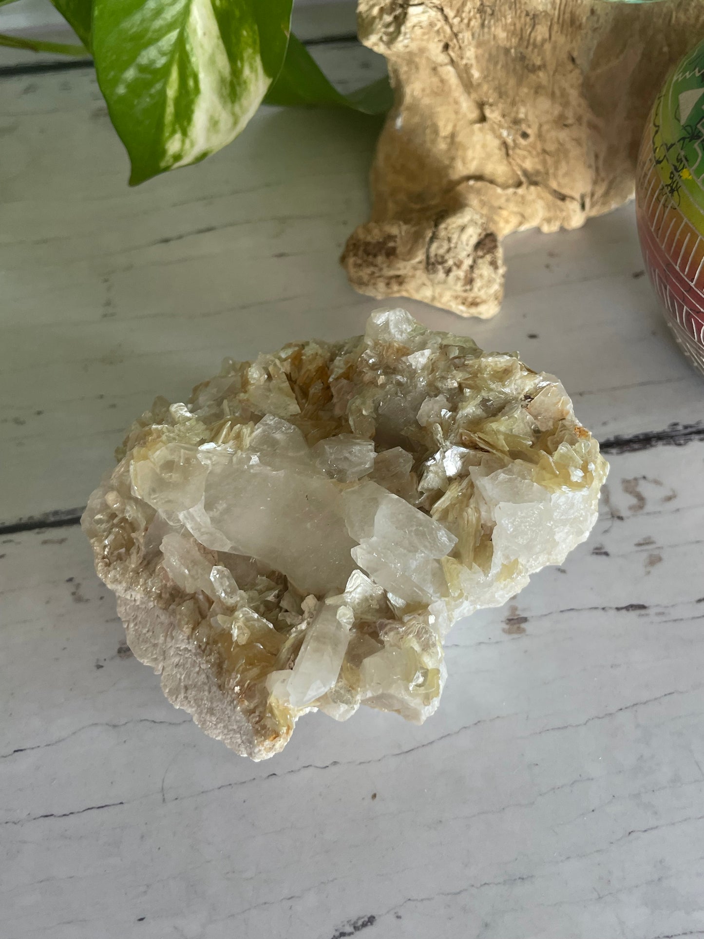 Mica in Quartz Cluster