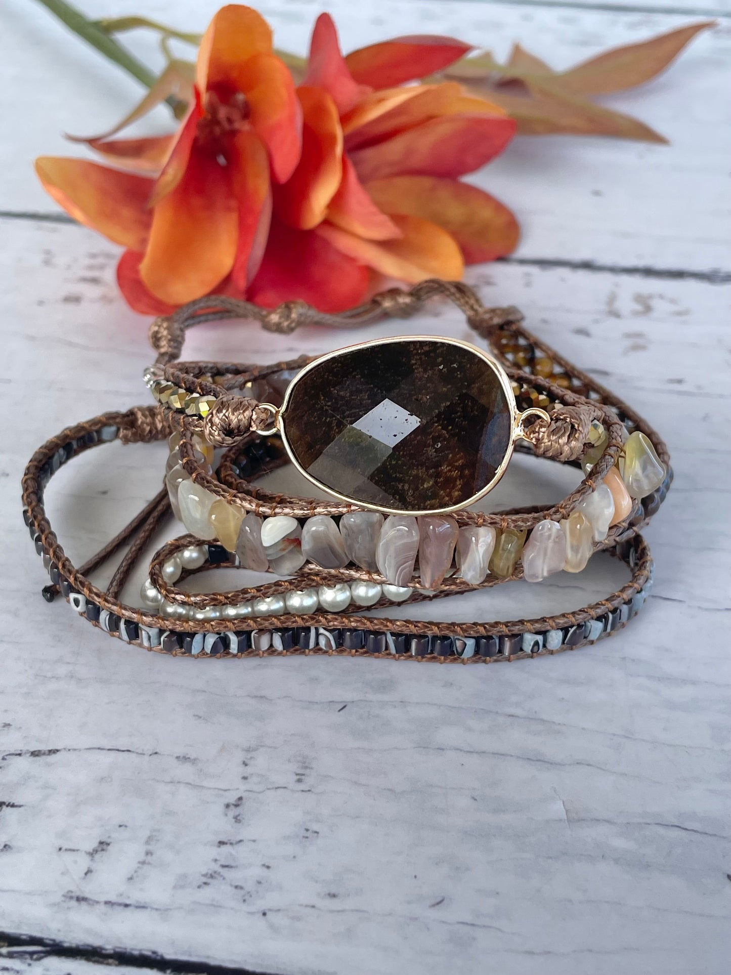 Bohemian 5 Wrap ~ Tigers Eye ~ Power