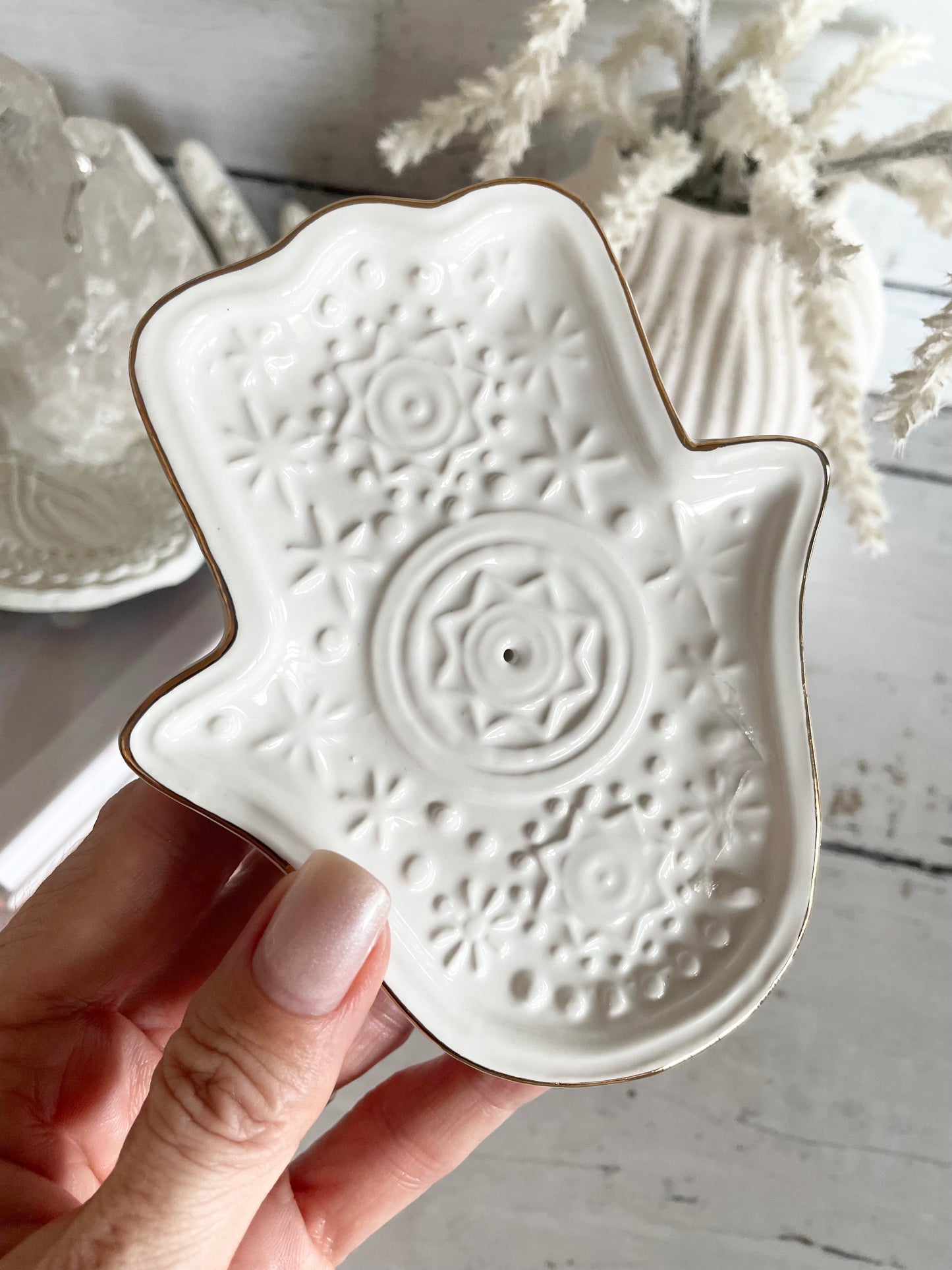 Incense Holder - Hamsa Hand