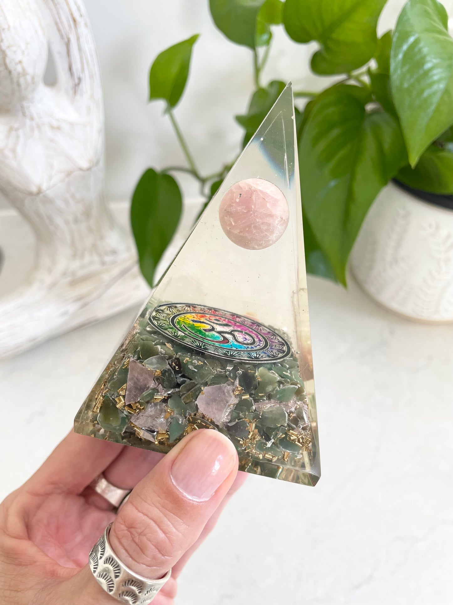 Orgone Pyramid ~ Green Aventurine