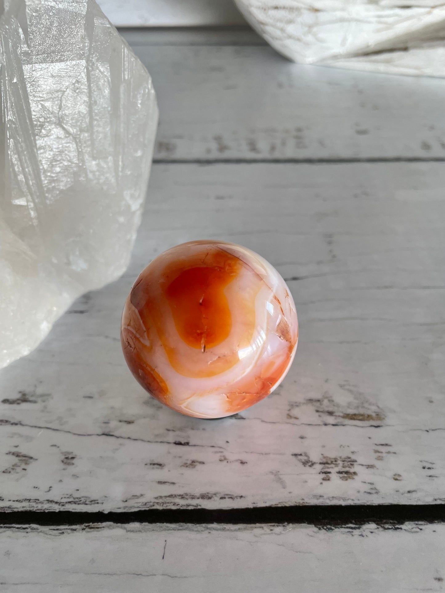 Carnelian Sphere Includes Holder