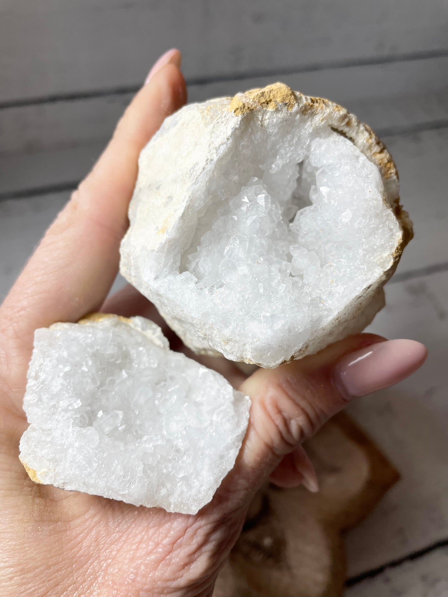Moroccan Quartz Geode Pair