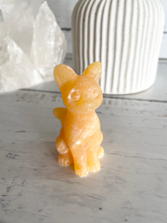 Cat - Orange Calcite