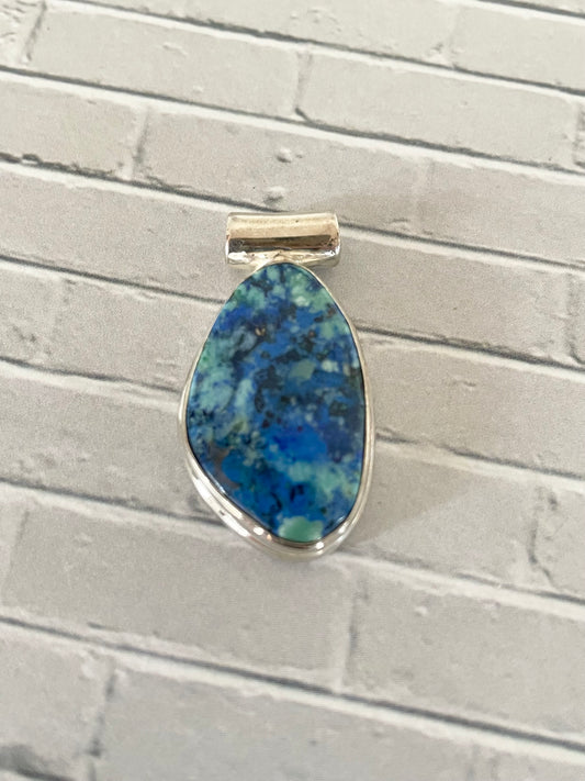 Azurite Chrysocolla Pendant