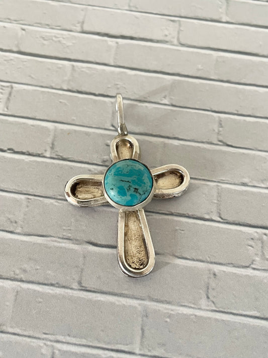 Sweetgrass Studio ~ Arizona Turquoise Patina Cross