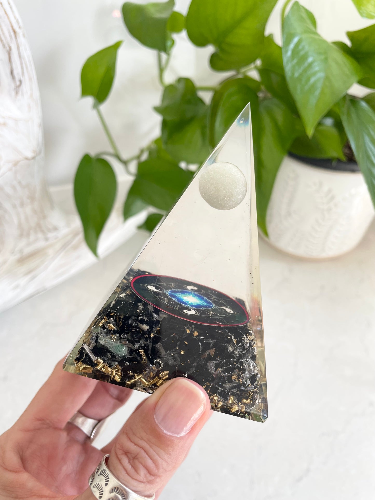 Orgone Pyramid ~ Black Tourmaline