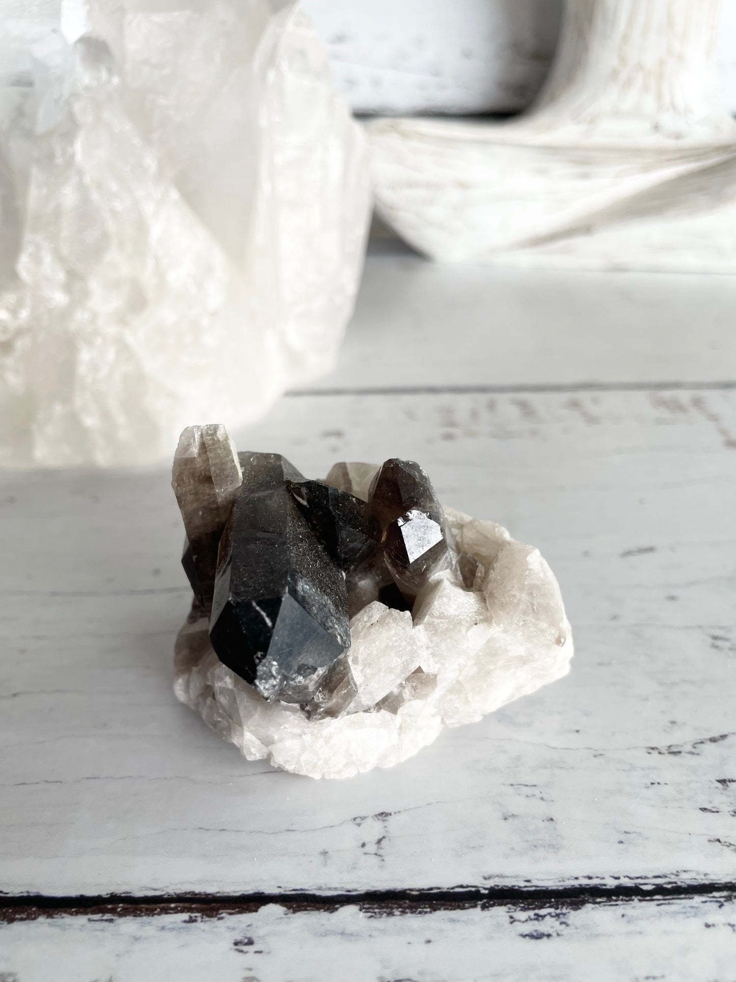 Smoky Quartz Cluster