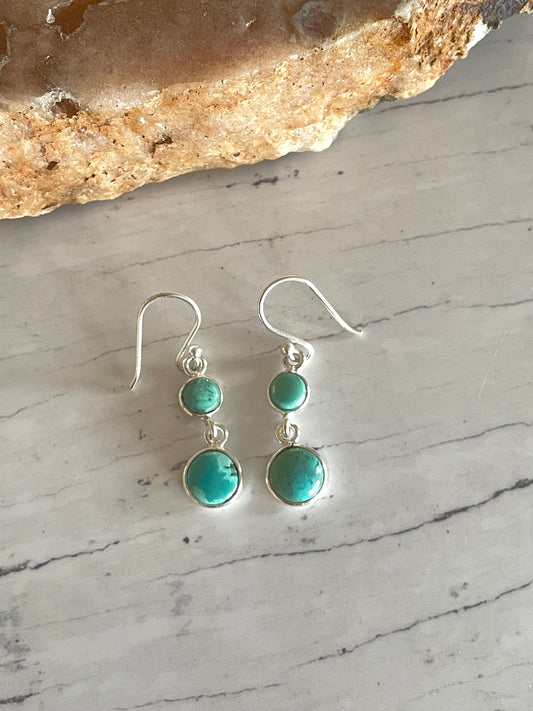 Green Kingman Turquoise Dangles