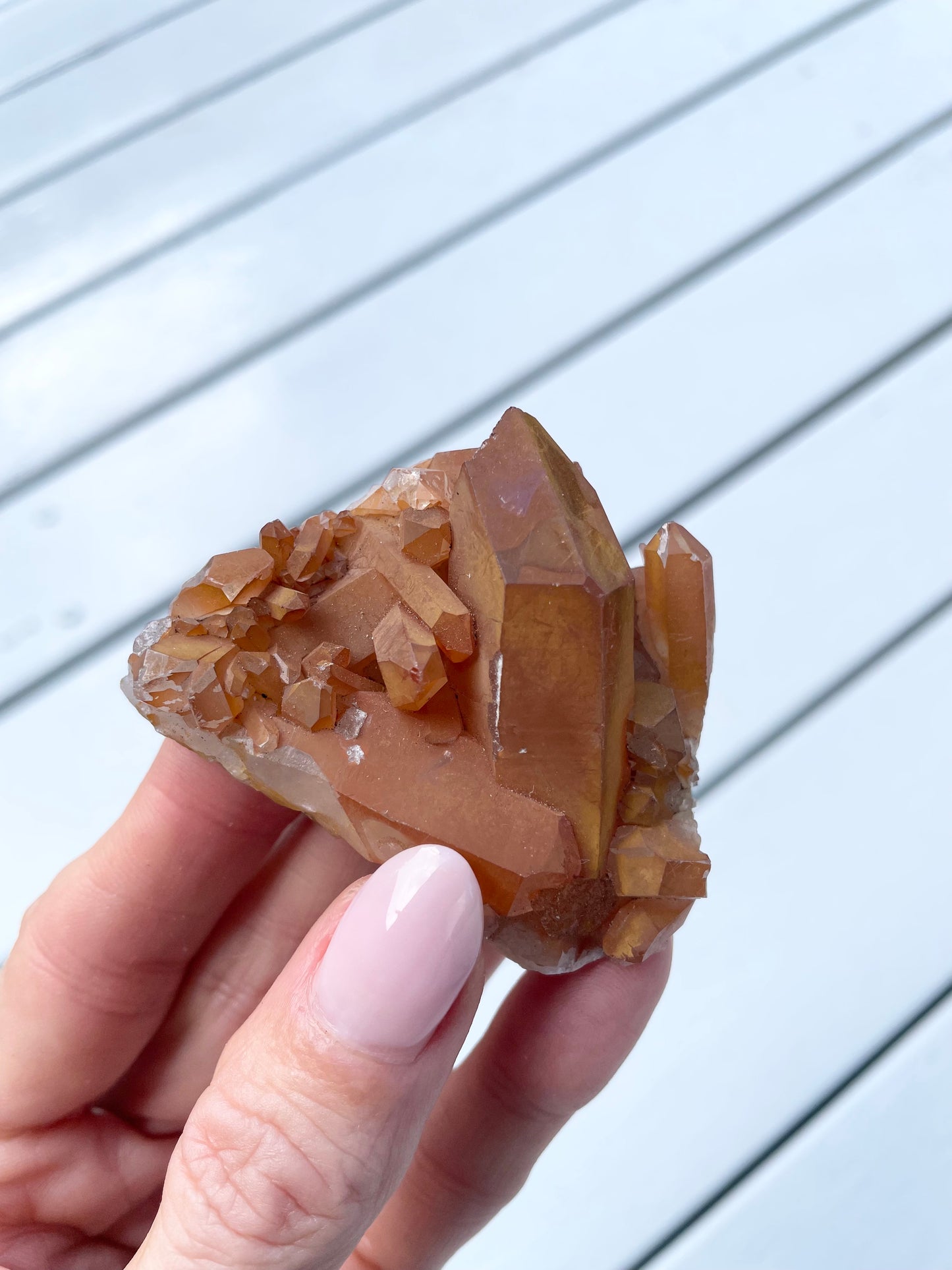 Tangerine Quartz Cluster