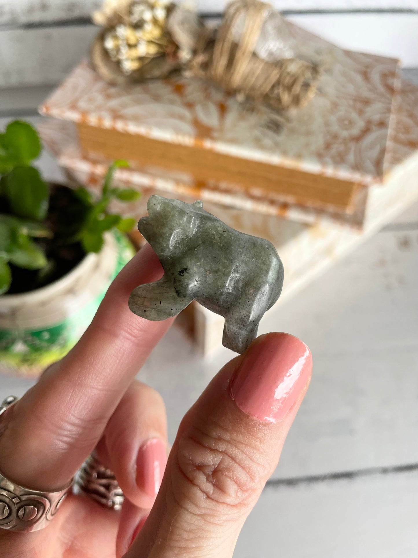 Labradorite Bear