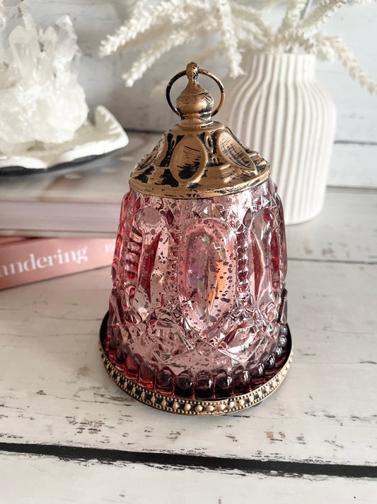 Vintage Punch LED Lantern