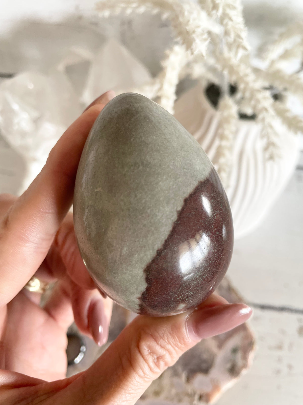 Shiva Narmada Egg with holder
