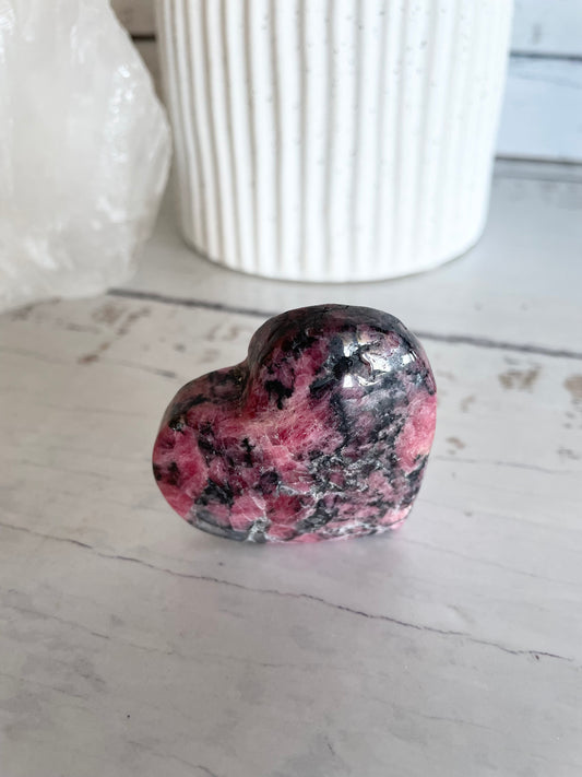 Rhodonite Heart