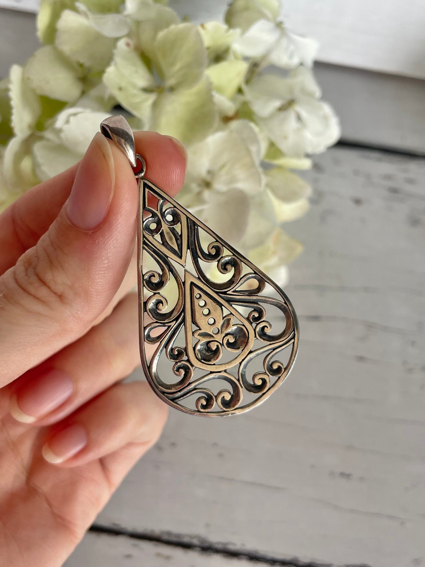 Bohemian Silver Pendant