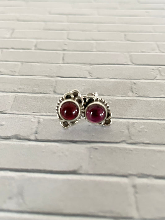 Garnet Studs