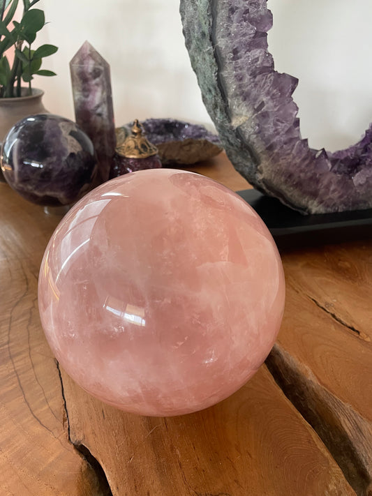 Rose Quartz Sphere ~ 4.8kgs