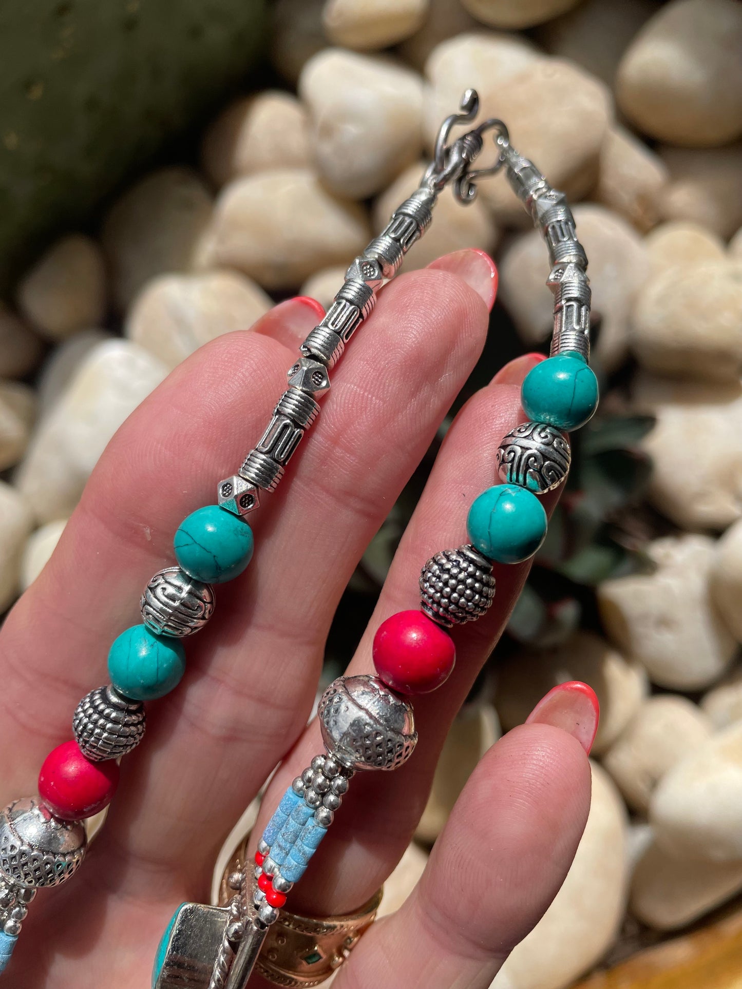 Nepalese Coral & Turquoise Necklace