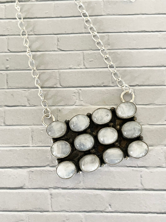 Rainbow Moonstone Necklace