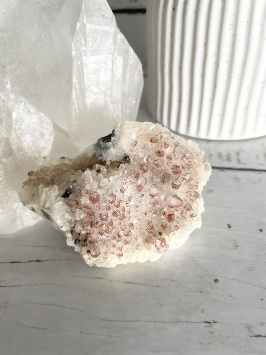 Pyrite Red Quartz Cluster