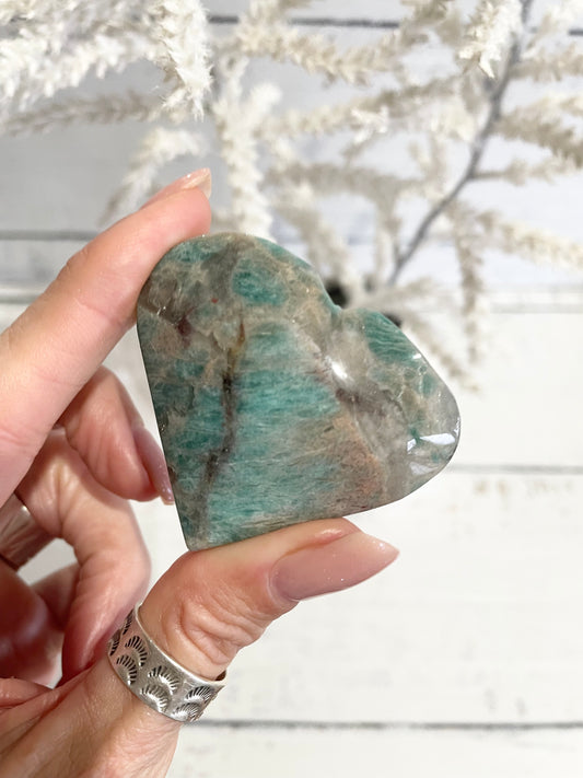 Amazonite Heart