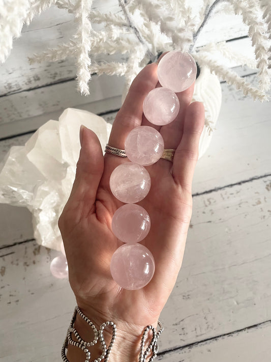 Intuitively Chosen ~ Rose Quartz Sphere