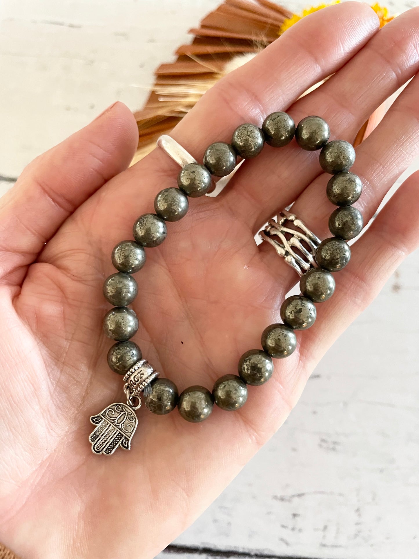 Pyrite Healing Bracelet ~ Inner Fire