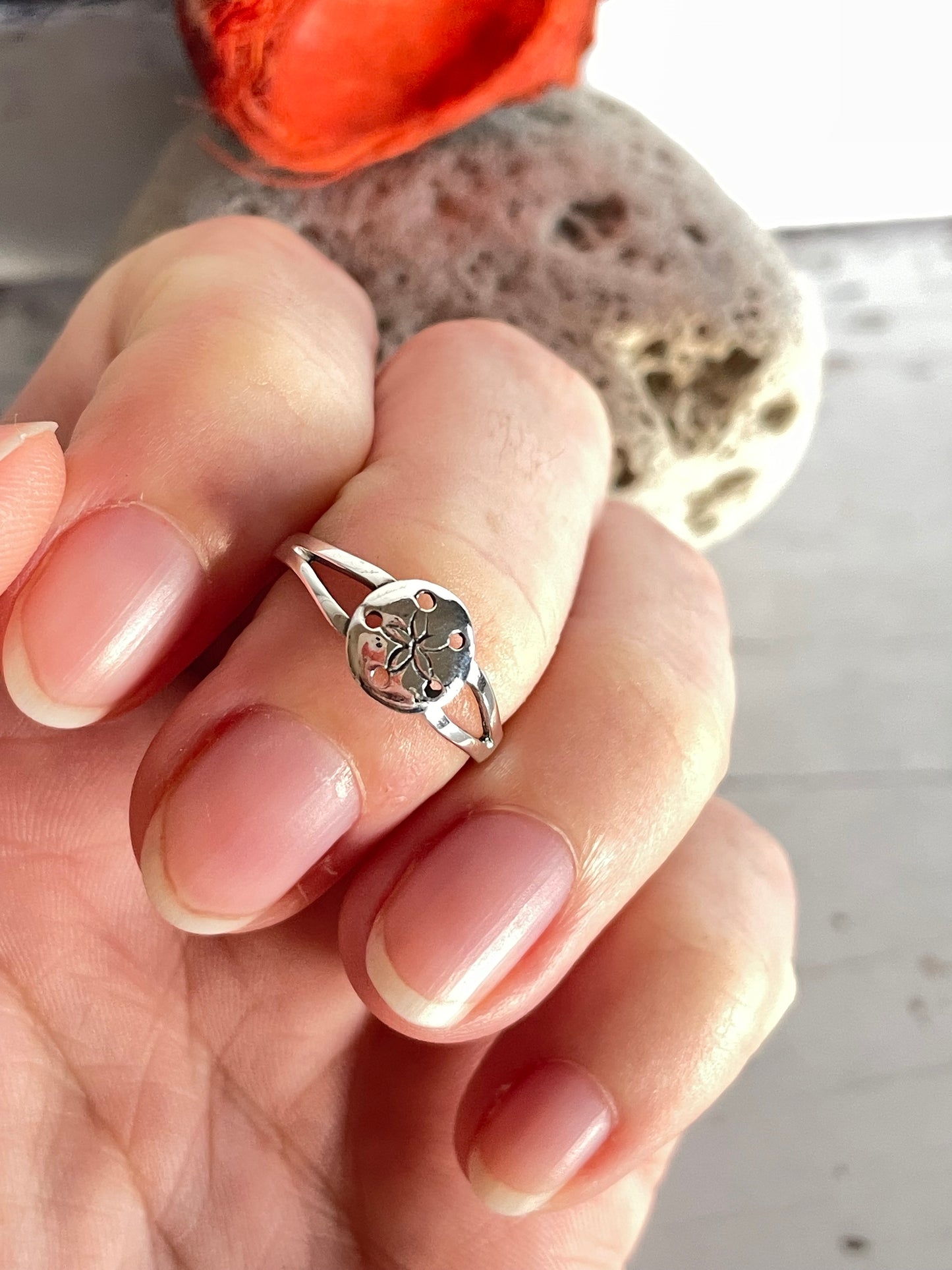 Silver Toe Ring ~ Flower Magick