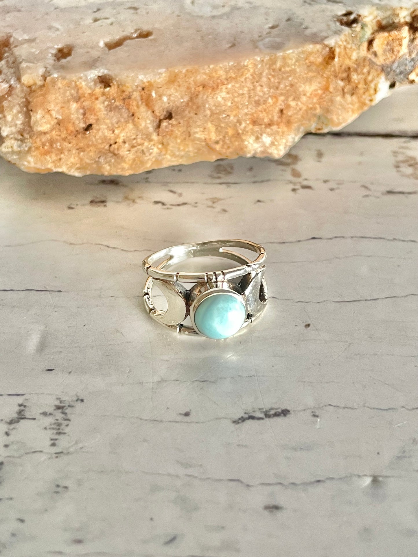 Larimar Ring ~ size 8.5