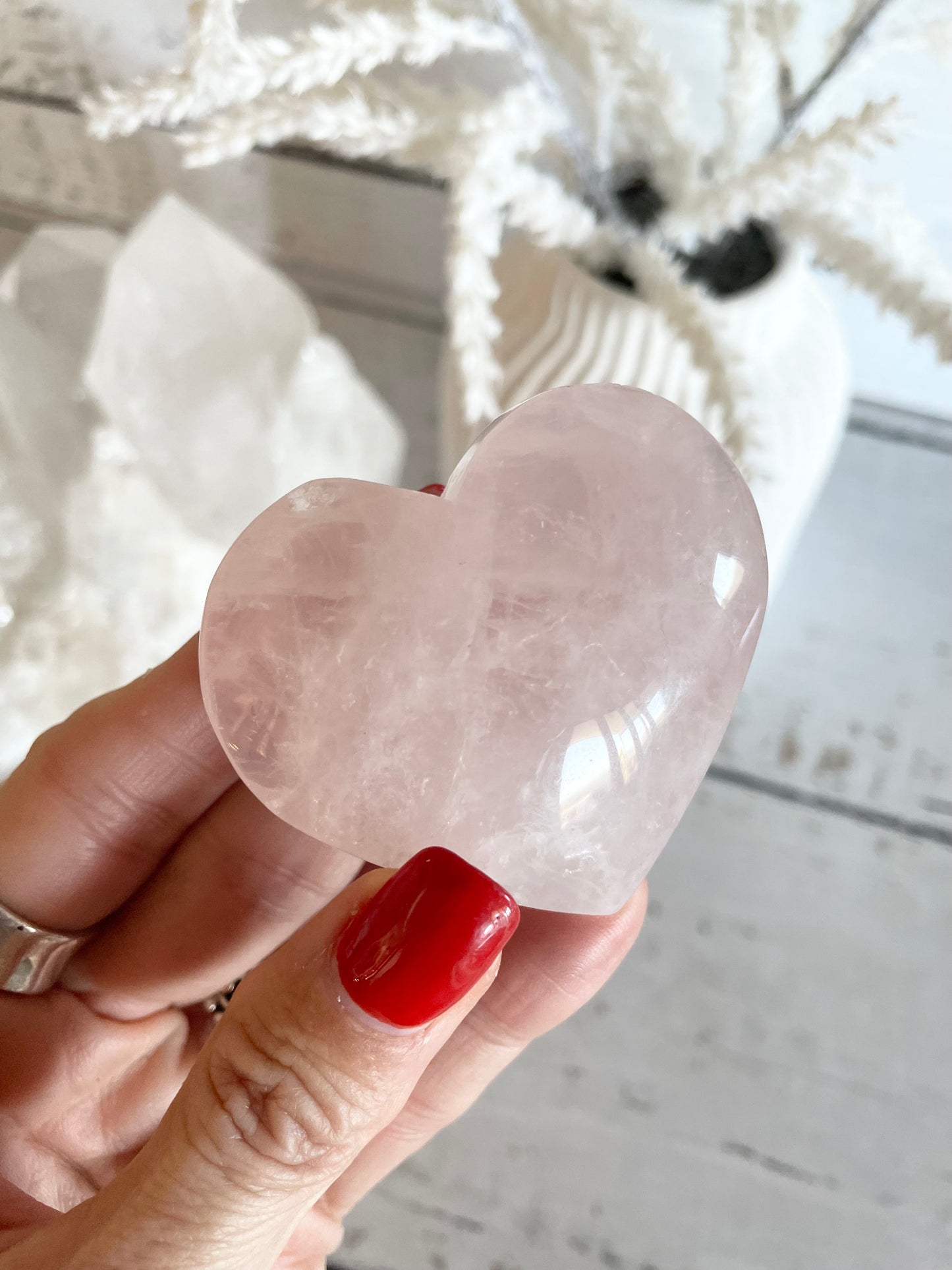 Rose Quartz Heart