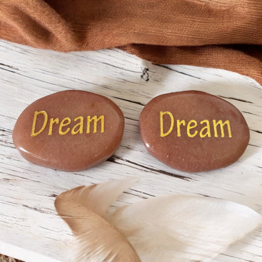 Peach Aventurine Thumb/Worry Stone - Dream