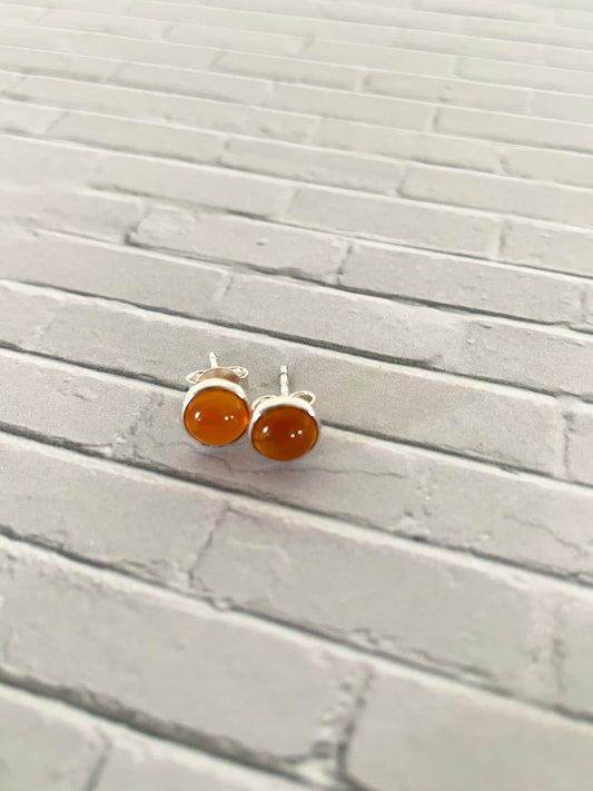 Citrine/Onyx Studs