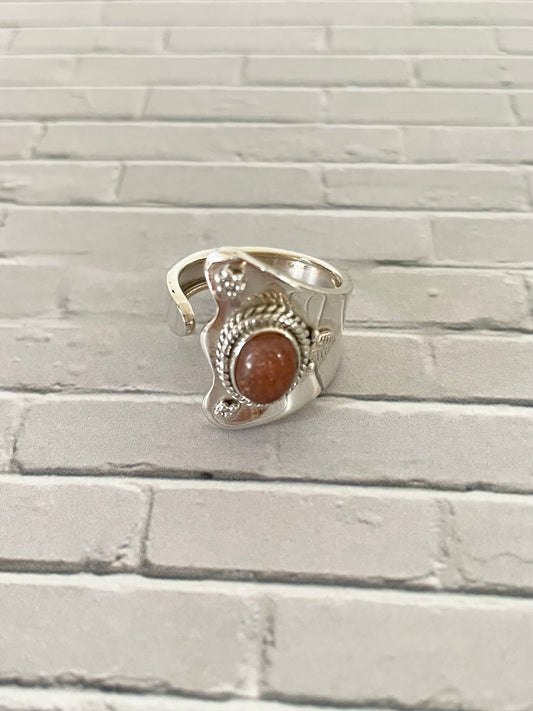 Sunstone Ring - adjustable size 6-10