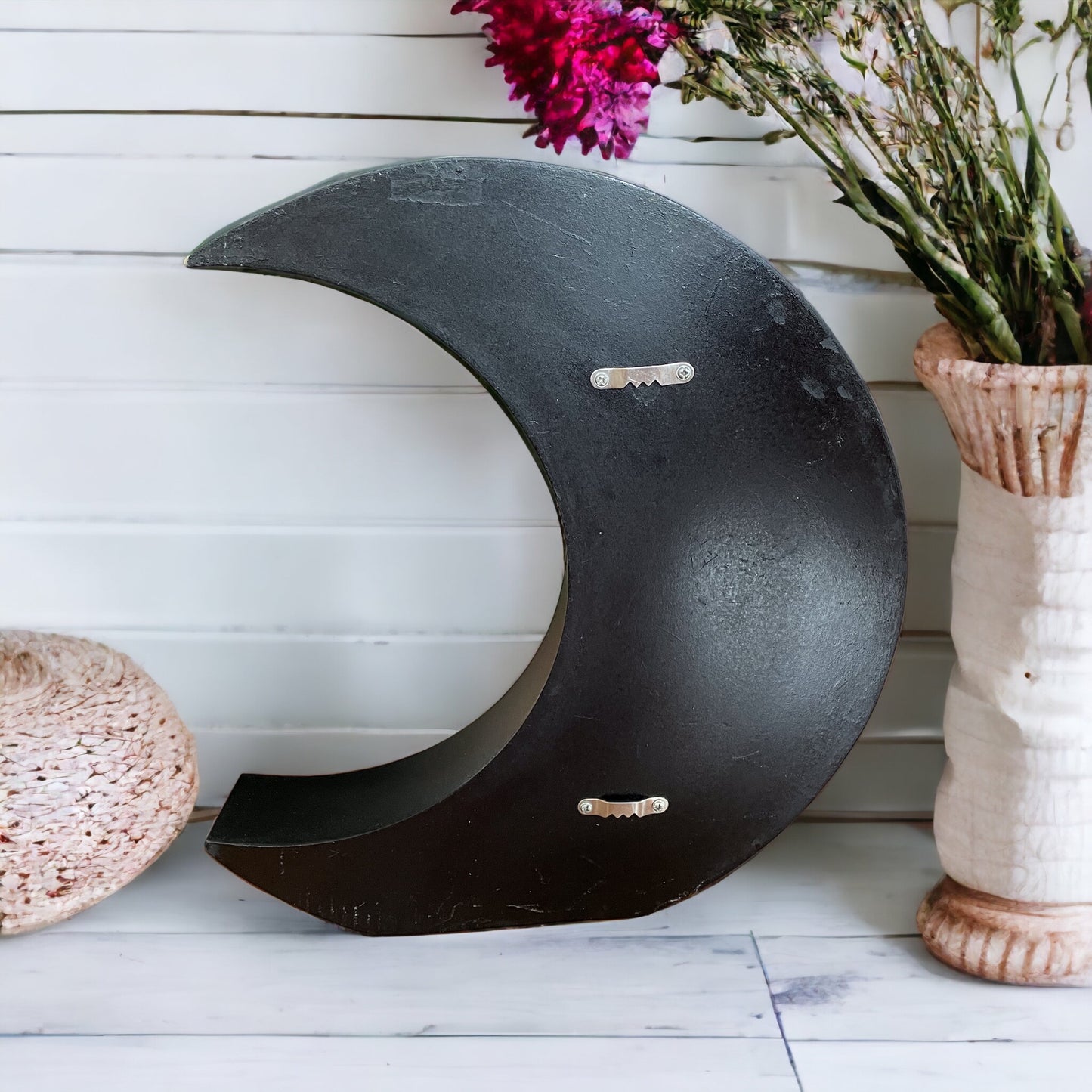 Rustic Wooden Shelves ~ Crescent Moon