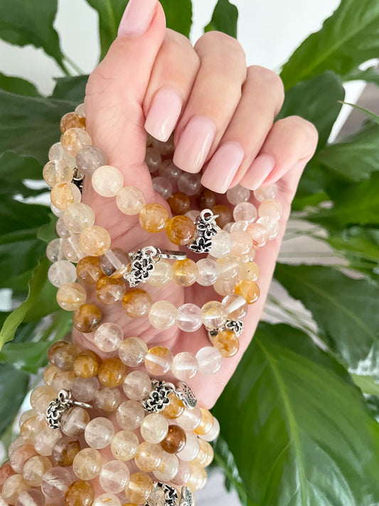 Golden Healer Quartz Healing Bracelet ~ Rejuvenation