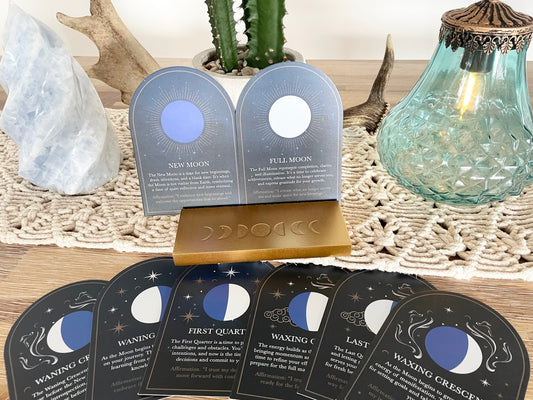 Blue Moon Altar Cards/Stand