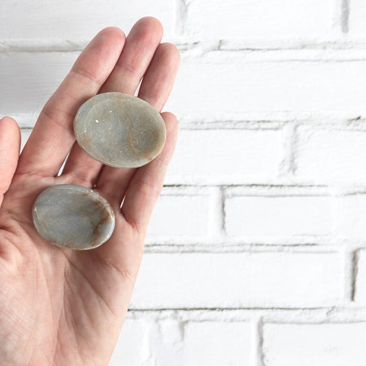 Pastel Angelite Thumb/Worry Stone ~ intuitively chosen