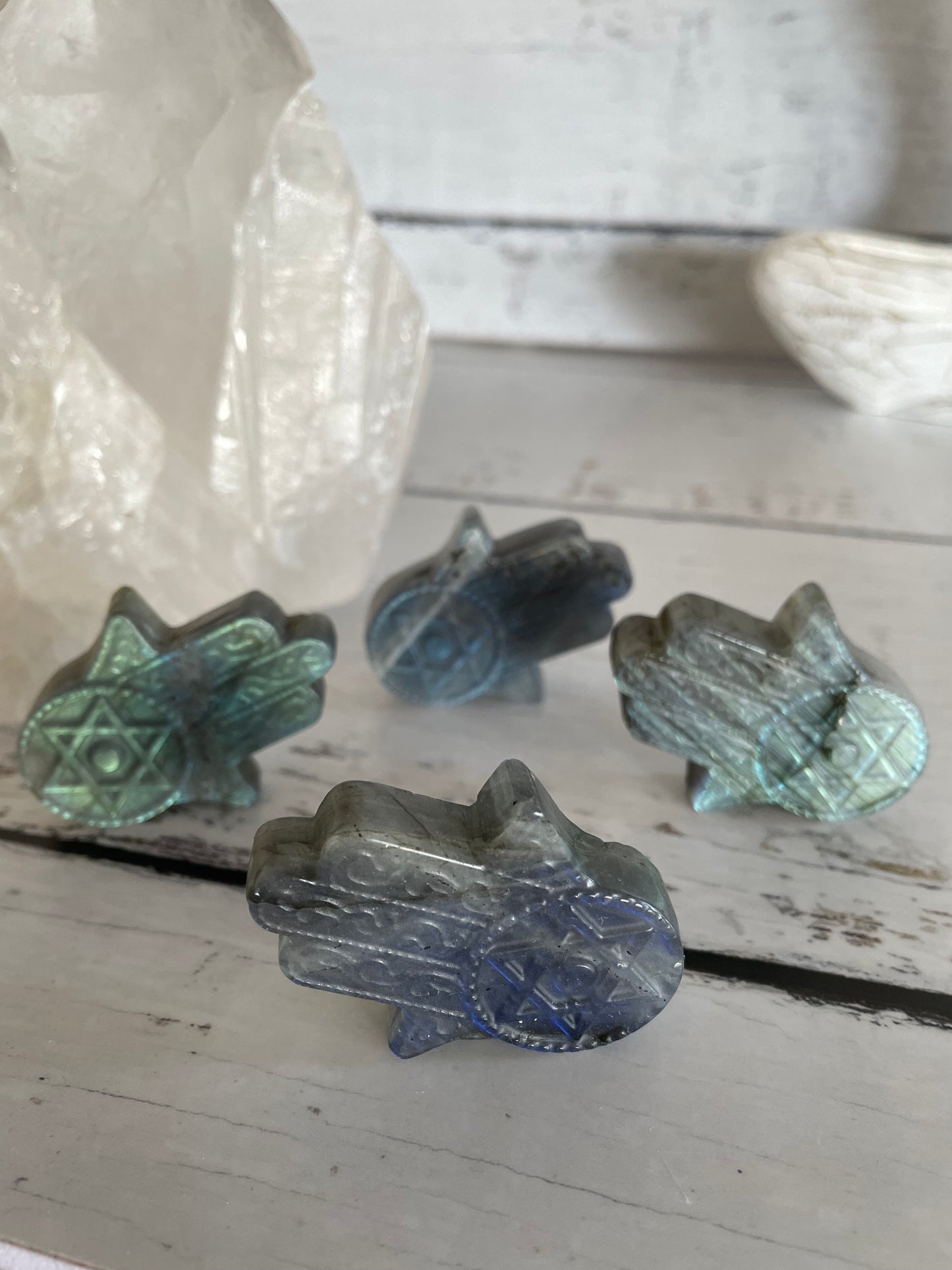 INTUITIVELY CHOSEN ~ Labradorite Hamsa