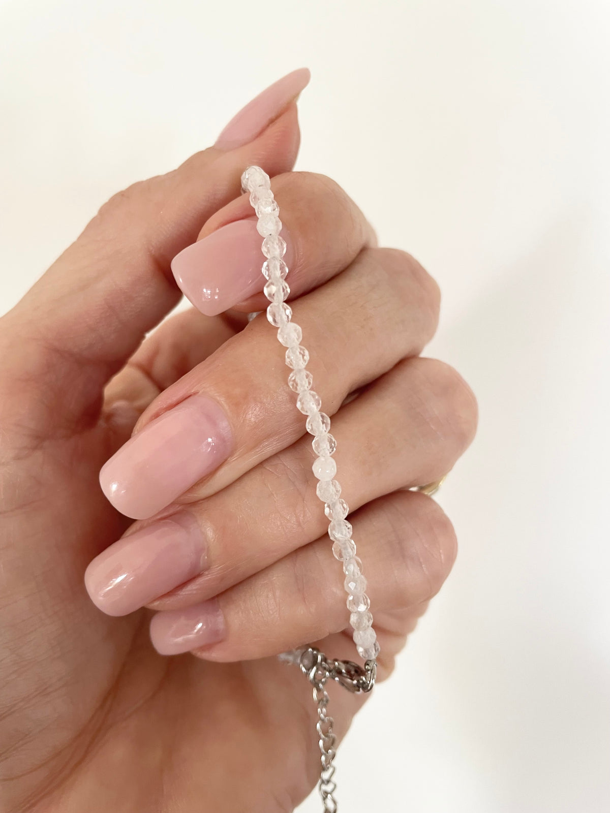 Faceted Moonstone bracelet