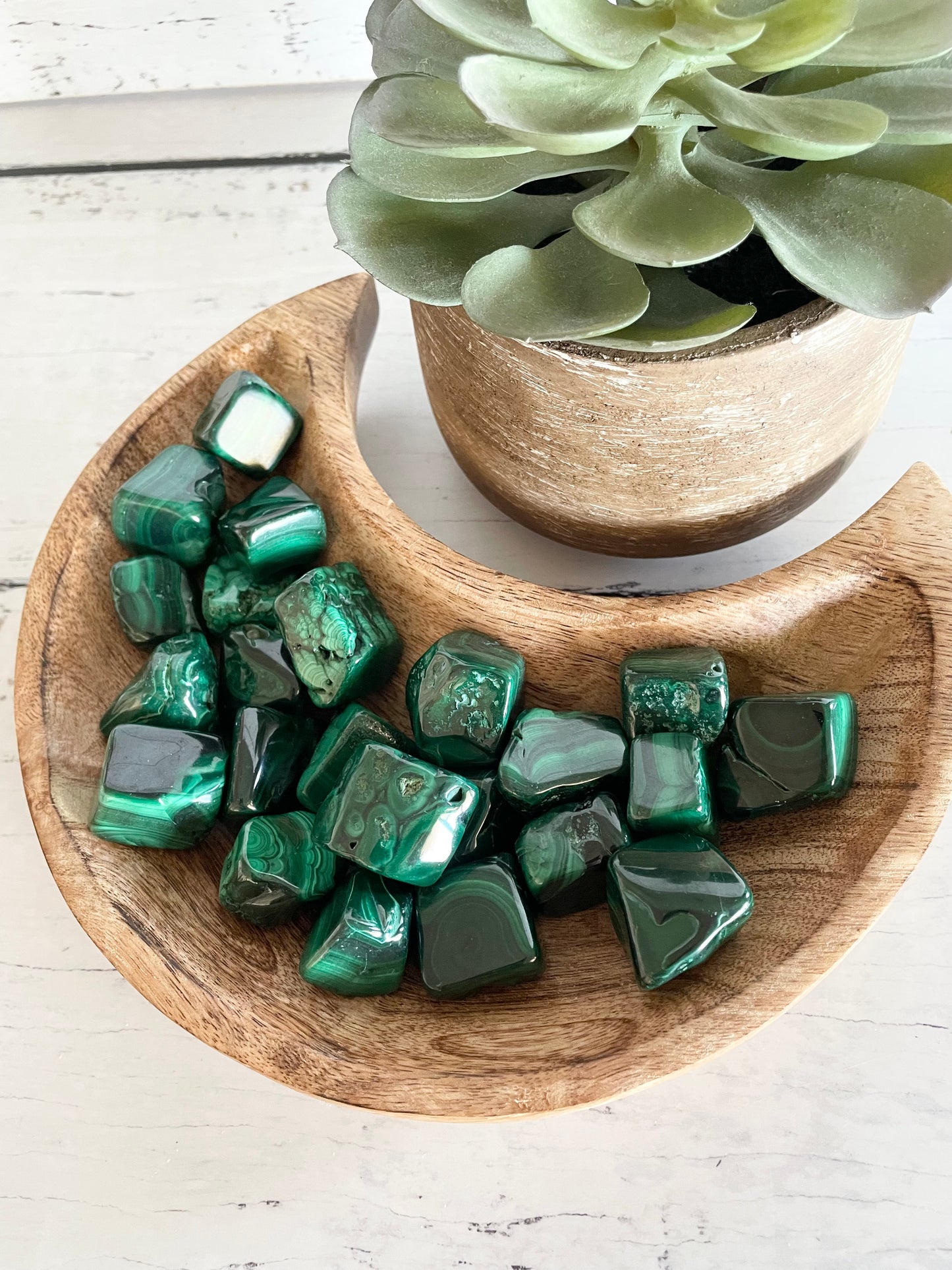 Malachite Tumble Stones