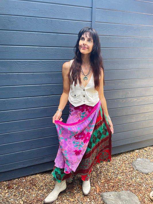 Upcycled Sari Skirt 3