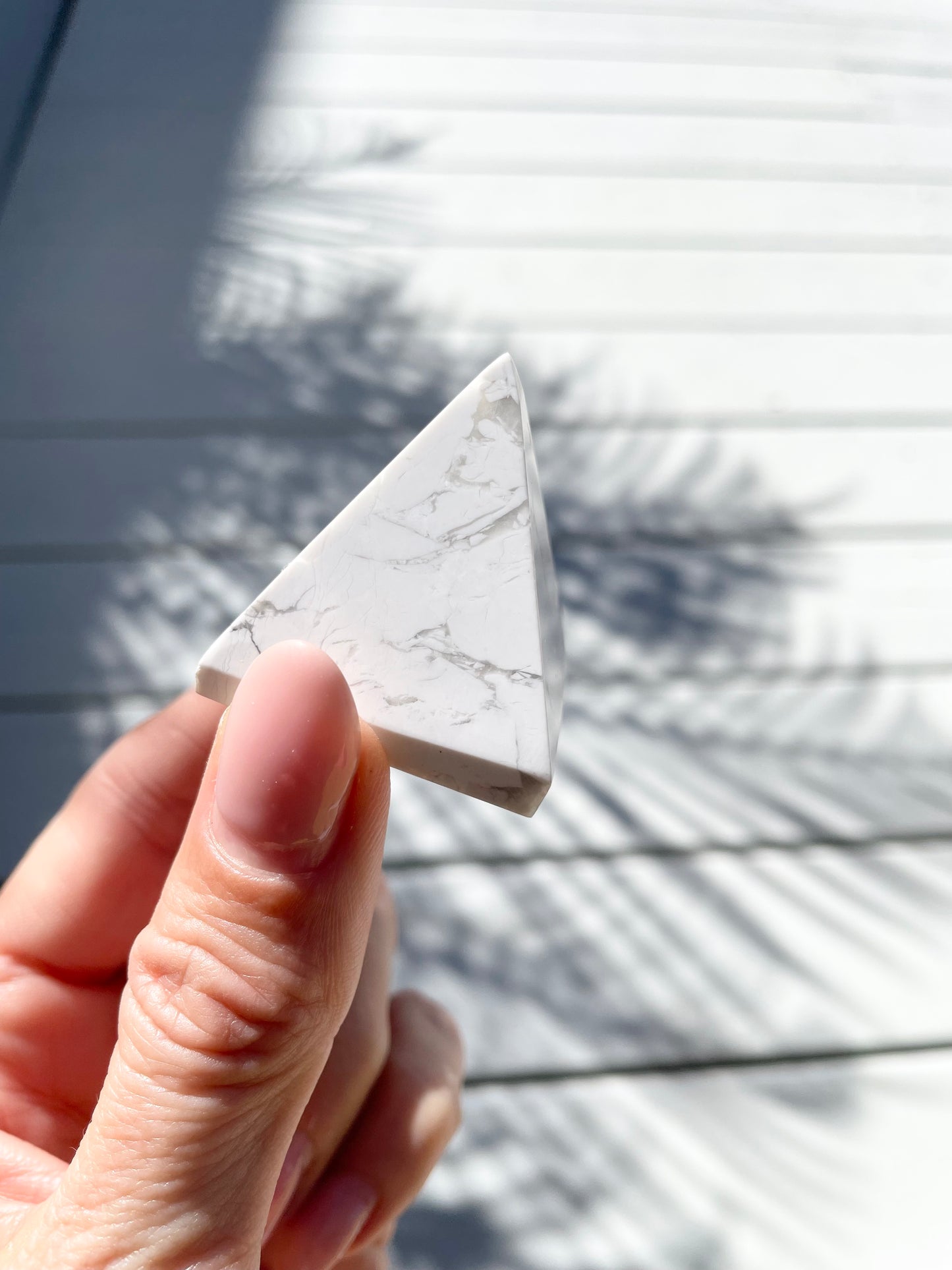 White Howlite Pyramid