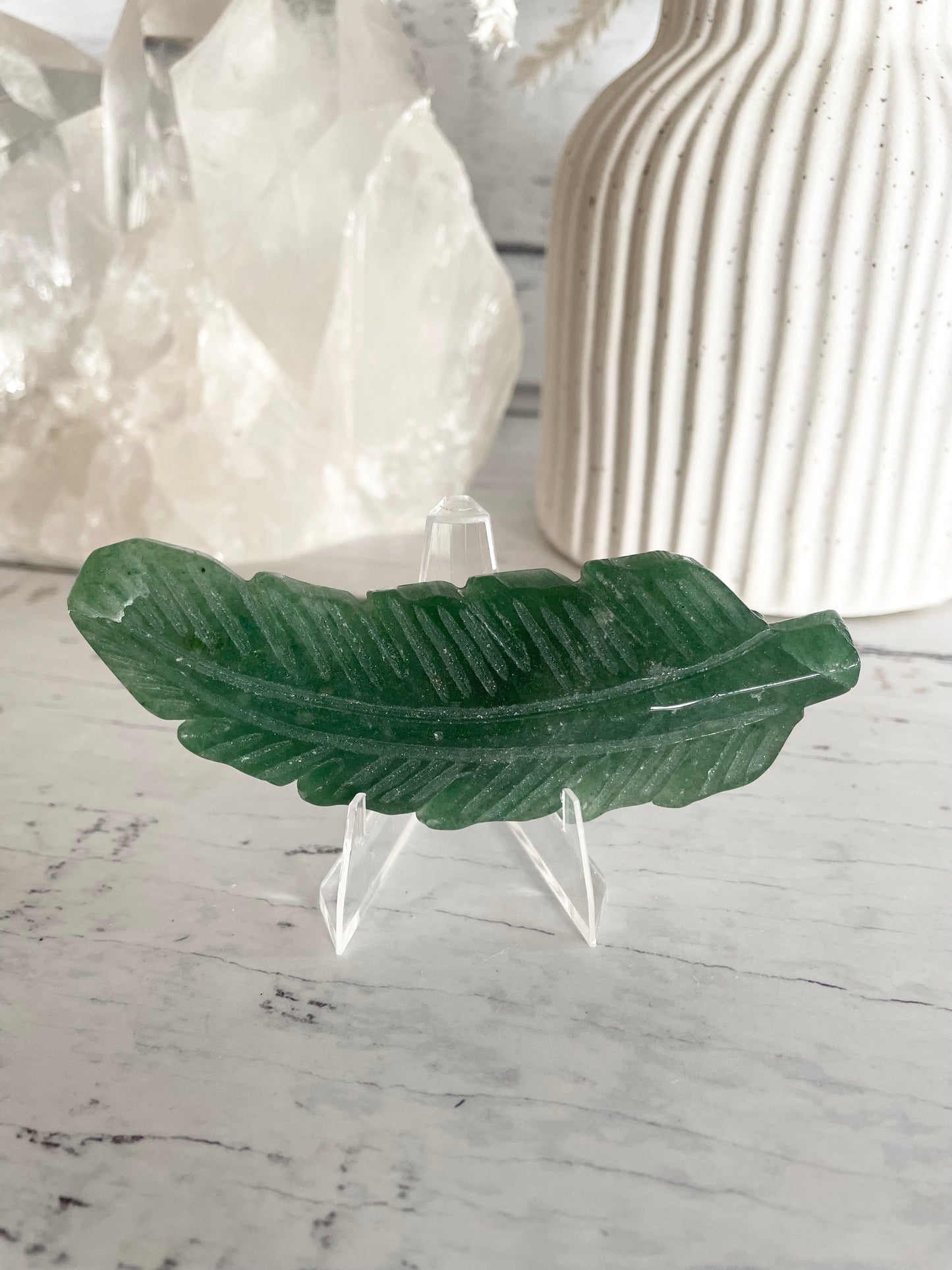 Green Aventurine feather