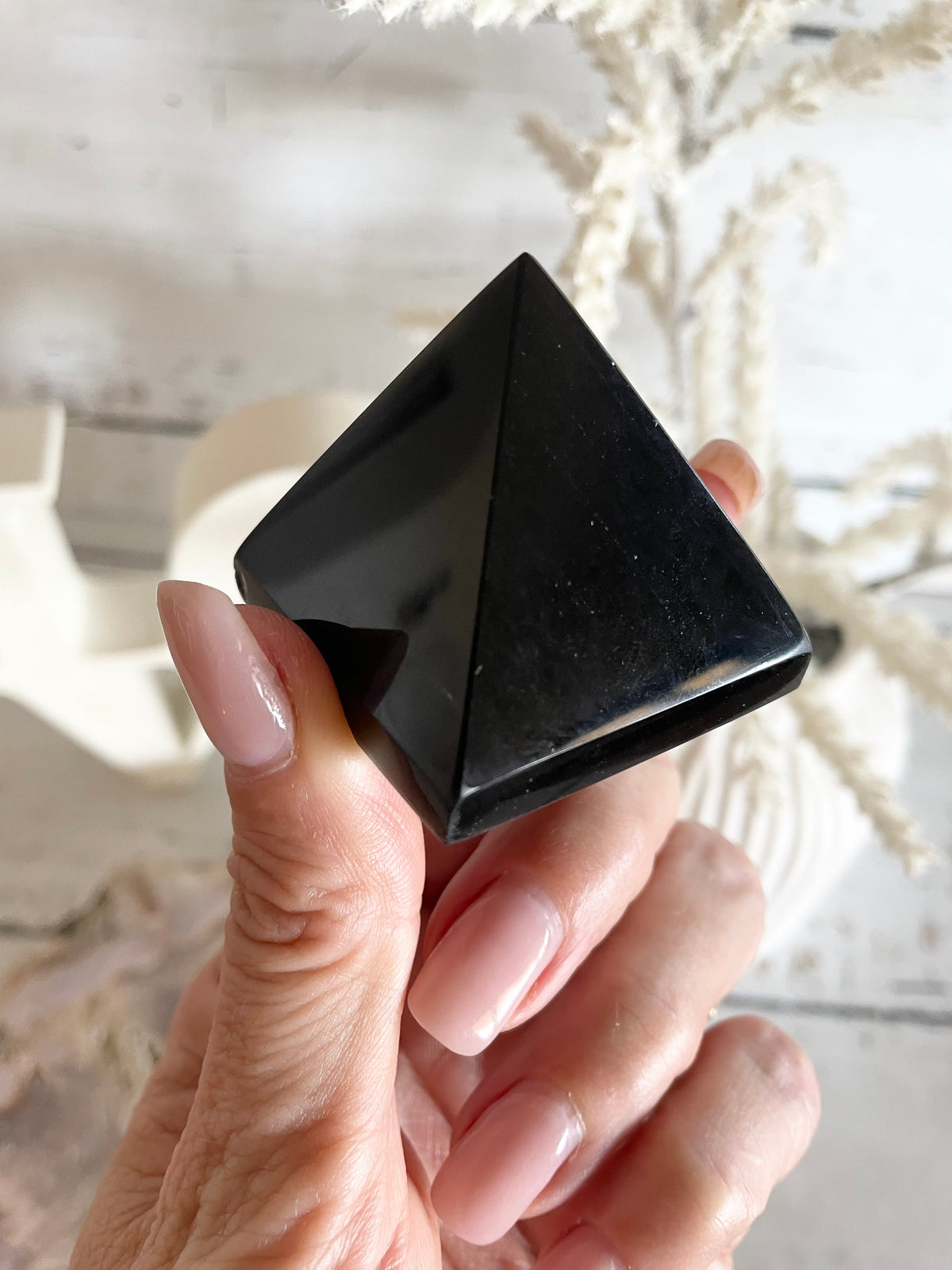 Black Obsidian Pyramid