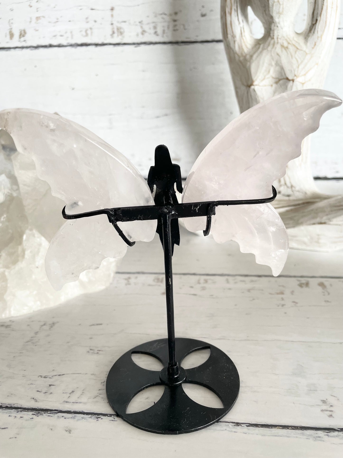Ethereal Angel Wings ~ Rose Quartz