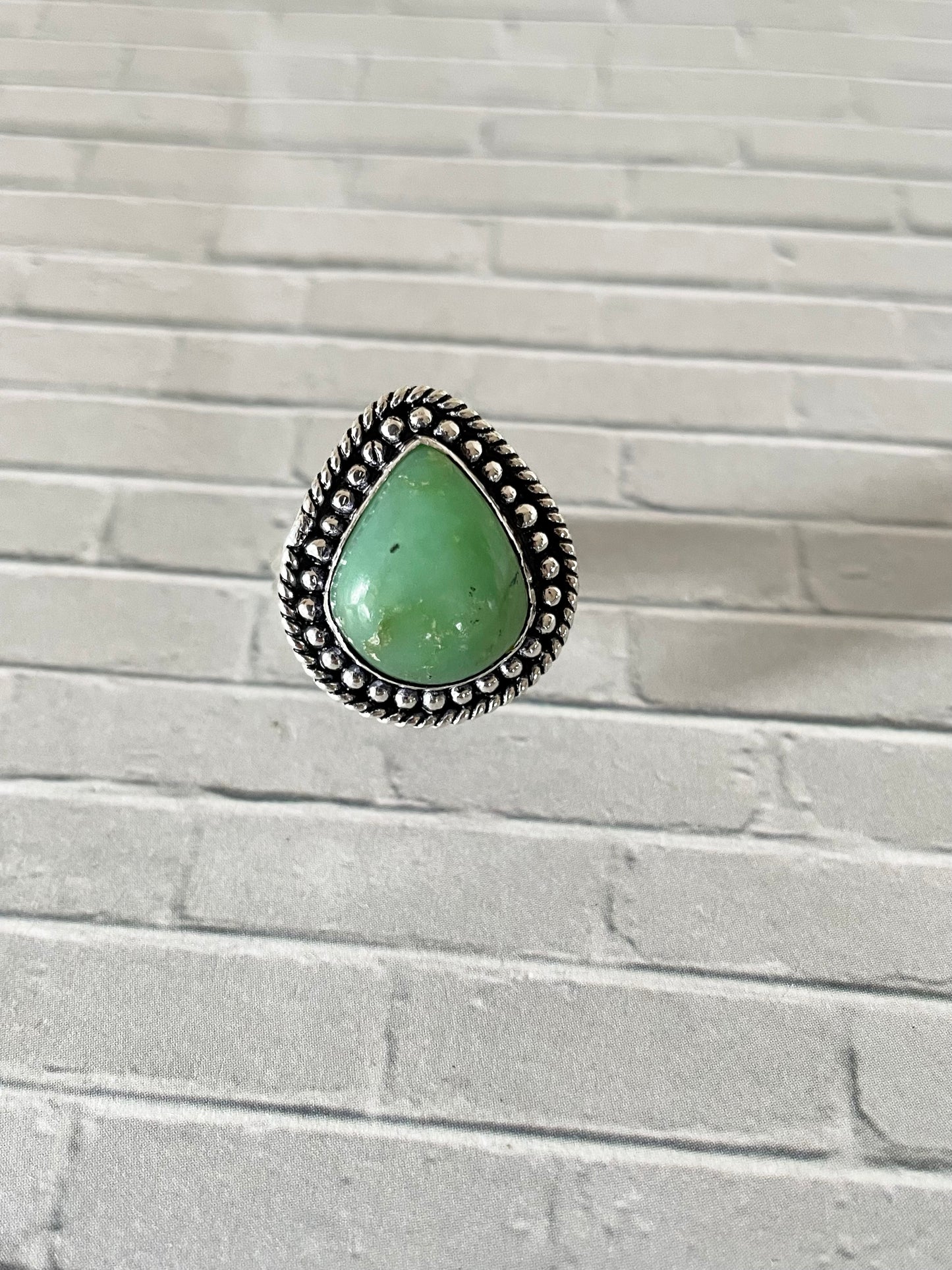 Chrysoprase Ring  ~ size 9